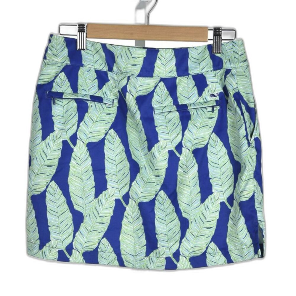 Vineyard Vines Tropical Leaf Print Skort Size 4 - Picture 2 of 3